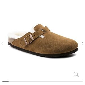 Boston Clog Brown with shearling